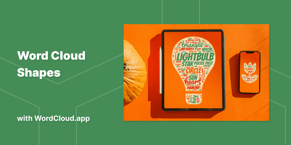 800+ Shapes – Free & Exclusive Designs | Features | WordCloud.app